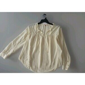Rebecca Taylor Silk Top 6 Ivory Embroidered Sheer Sleeveless Boho Popover Blouse